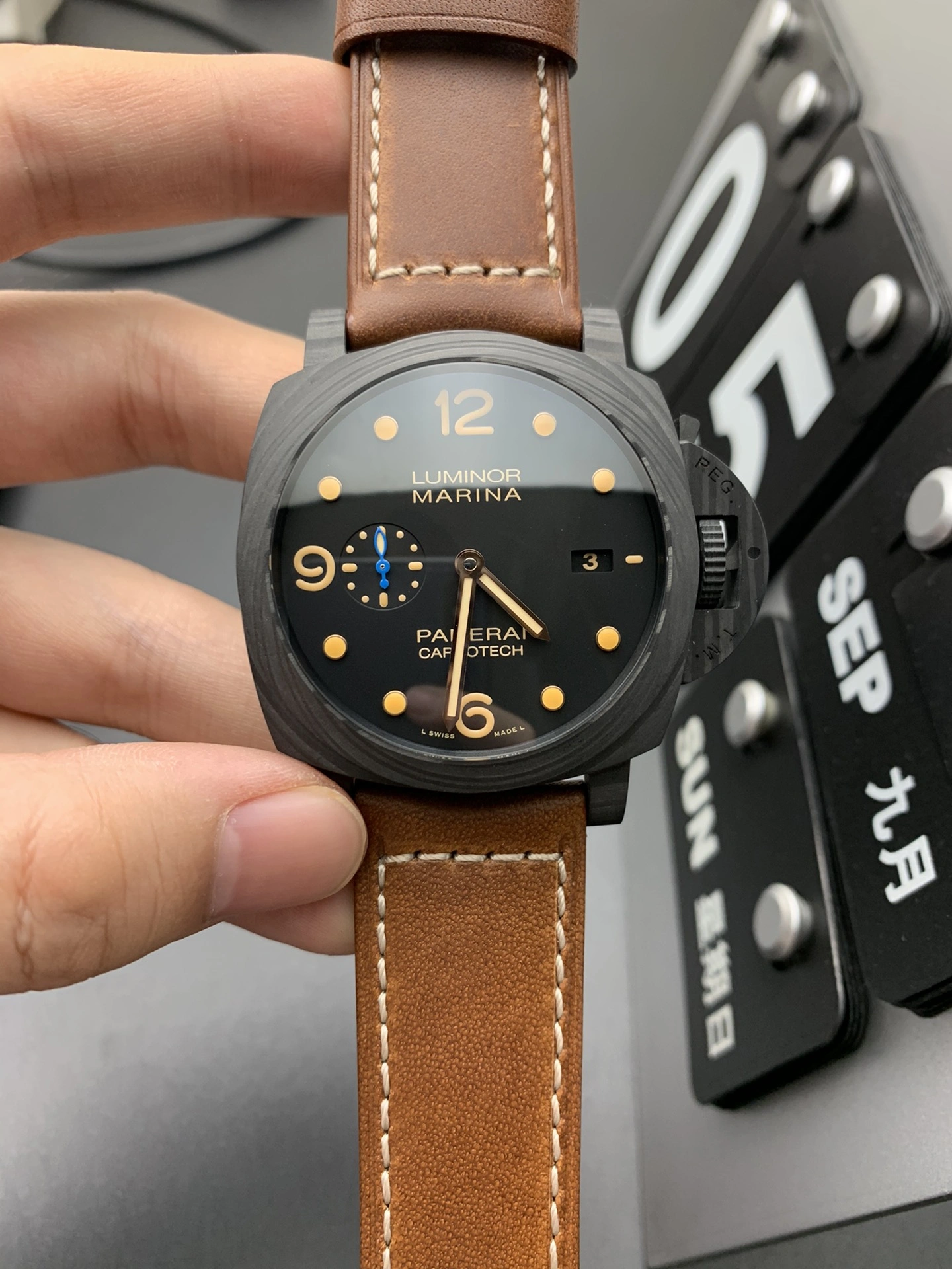 CBD Factory Panerai Luminor Marina Carbotech 44mm PAM00661 1:1 Super Clone – DDP.9010 Movement Effortless 375